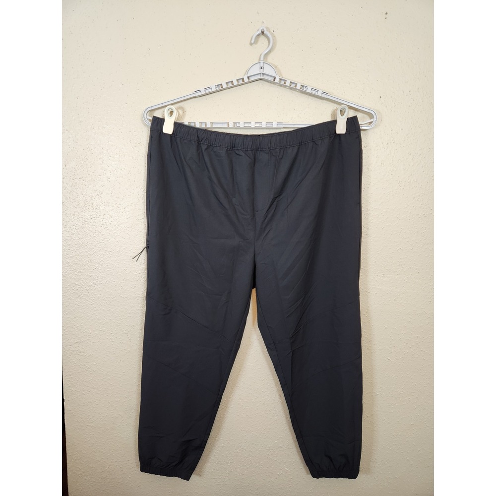 GapFit Performance Jogger Moisture Wicking Zip Pocket Solid Black XXX-Large